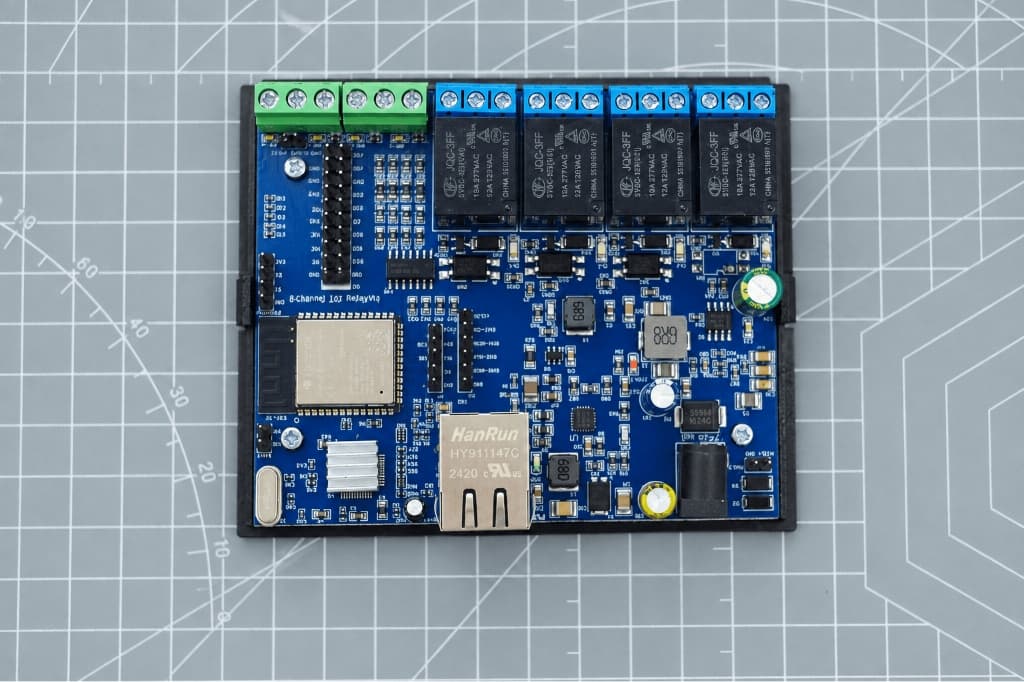 NetRelay IoT Development Board 4 Röle (PoE-Ethernet-WiFi Lan Relay) Geliştirme Kartı (Adaptörlü)