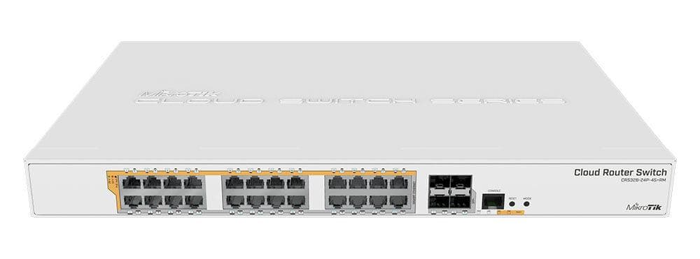 MikroTik CRS328-24P-4S+RM 24Port Akıllı Yönetilebilir Switch