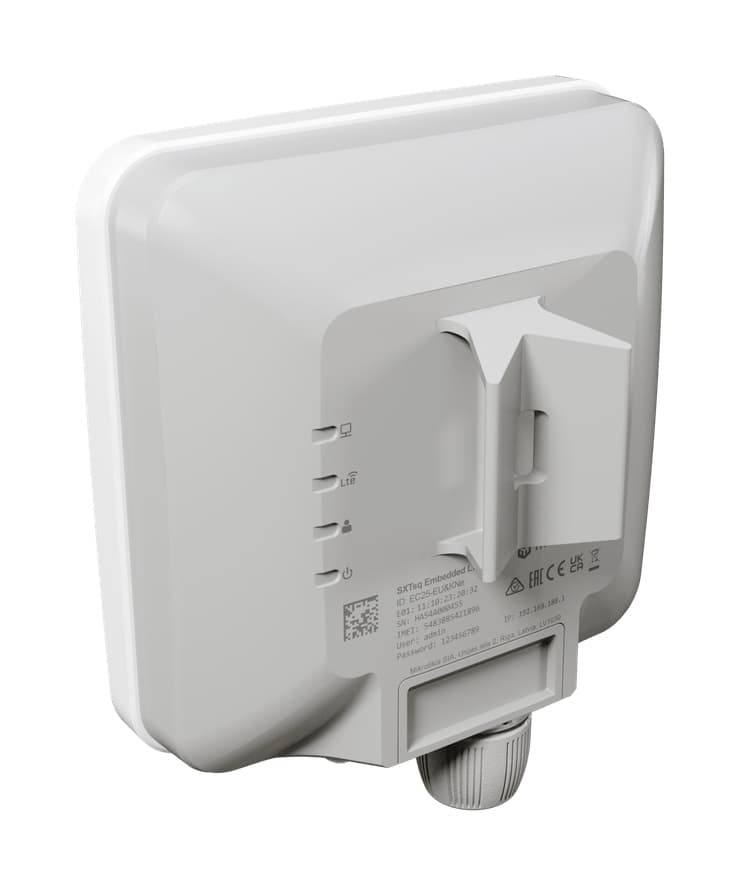 MikroTik SXTsq Embedded LTE4 | LTE CAT4, 2x2 MIMO, eSIM, IP67, Gigabit Ethernet