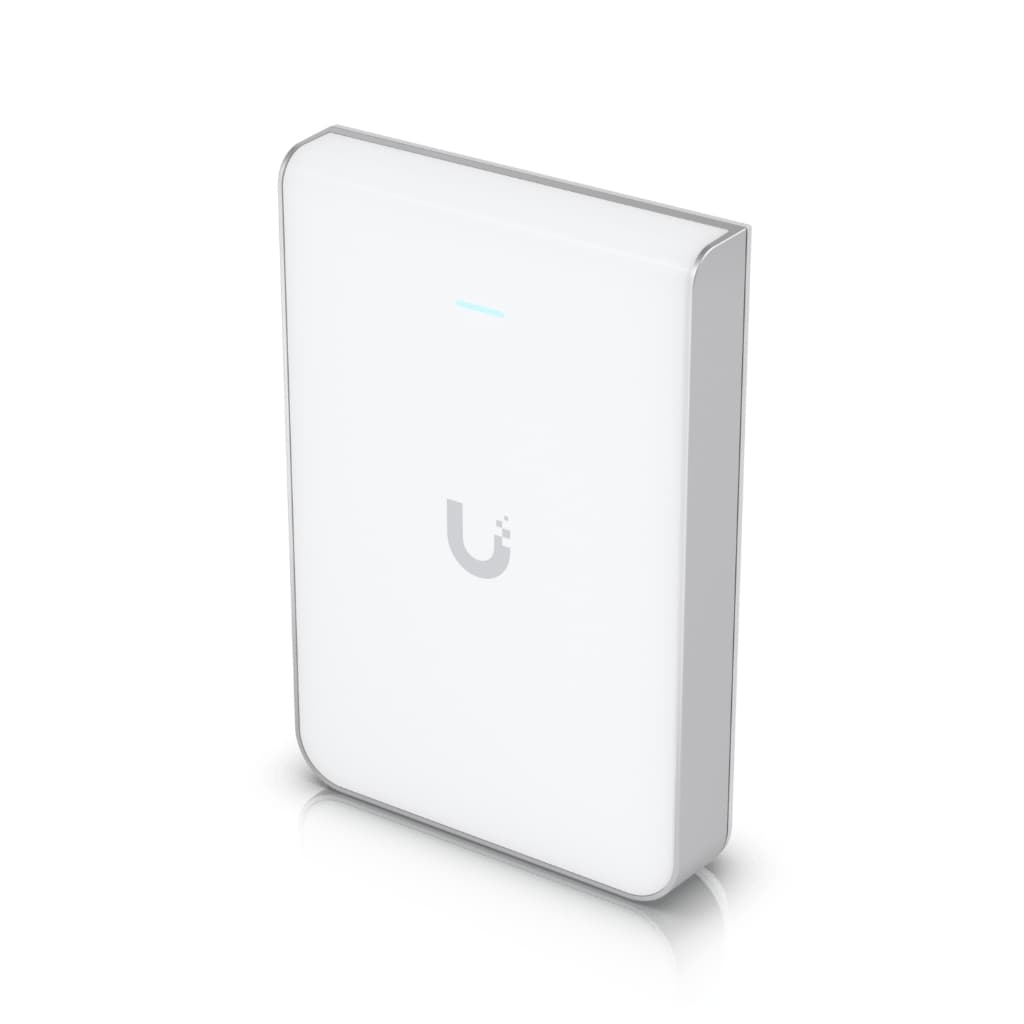 UBNT UniFi U6 In-Wall (U6-IW) WiFi 6 Duvar Tipi Access Point – 6 Stream, 4 Port GbE Switch, PoE Out, Otel Odası İçin İdeal
