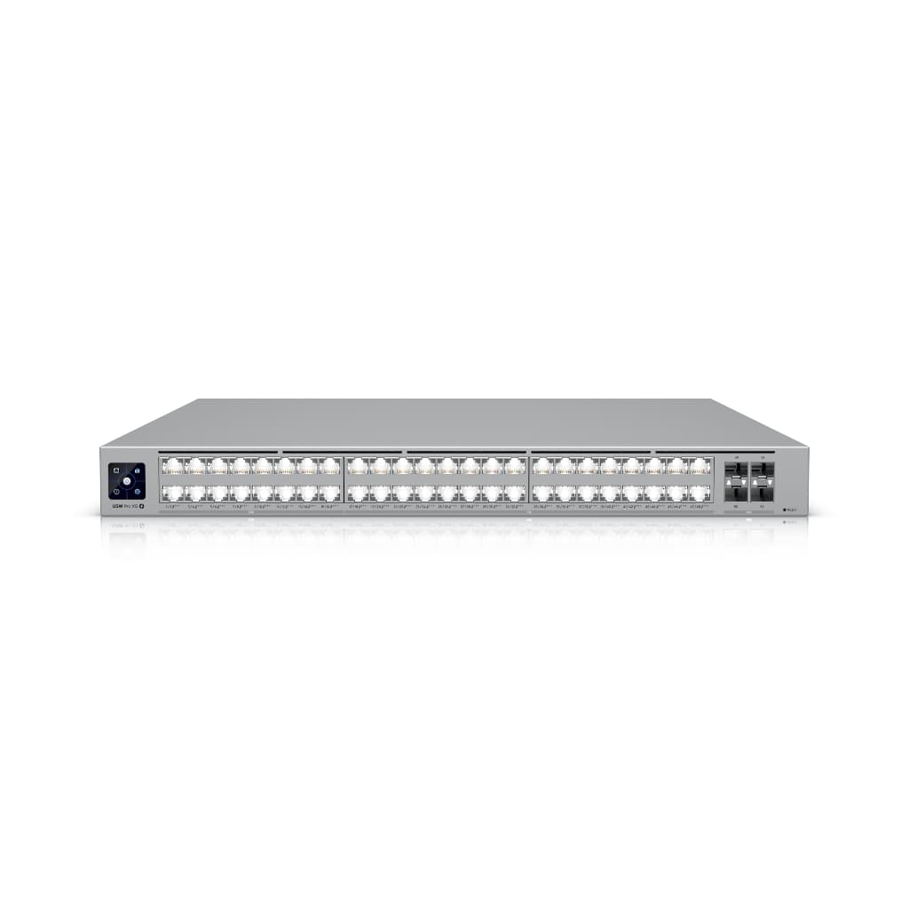UBNT UniFi Pro XG 48 PoE (USW-Pro-XG-48-PoE) – 48 Port 10G/2.5G PoE+++ Layer 3 Switch, 25G SFP28 Uplink ve 1.080W PoE
