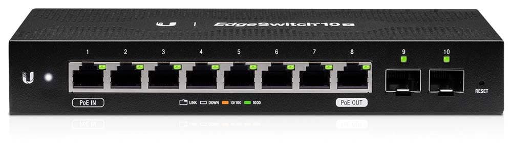 UBNT-ES-10X - UBNT Edge Switch 10X 8 Port Gigabit ve Fiber Destekli yönetilebilir Switch