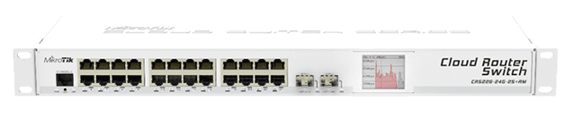 MikroTik CRS226-24G-2S+RM - 24 Port 2SFP+ Gigabit Yönetilebilir Router Switch