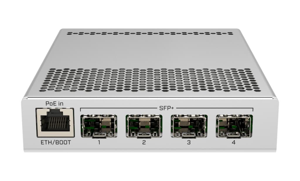 MikroTik CRS305-1G-4S+IN 4× SFP+ 10 GbE, masaüstü 10G switch