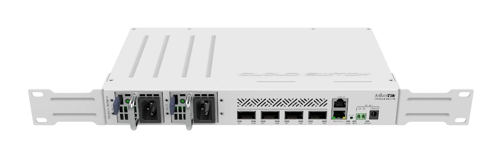 MikroTik CRS504-4XQ-IN 4× 100G QSFP28, 16× 25G breakout, 800 Gbps İç Mekan Omurga Switch