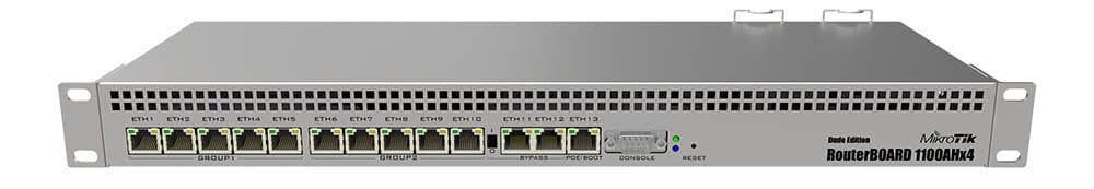 MikroTik RB1100AHDx4 Dude Edition 13 Port Gigabit Firewall Router