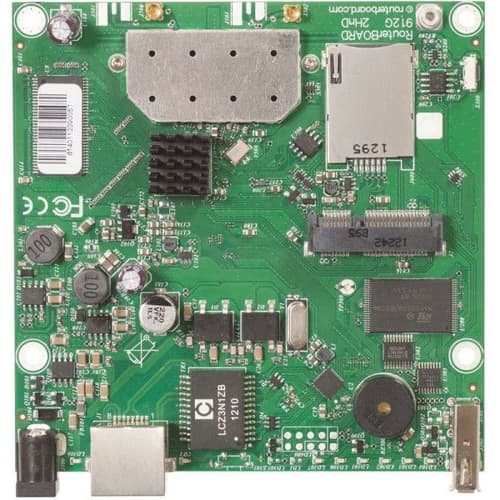 MikroTik RB912UAG-2HPnD | 2.4 GHz 2×2 GbE miniPCIe Board