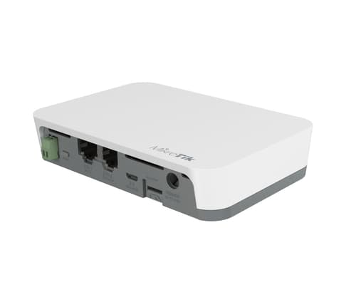 MikroTik KNOT | NB-IoT / LTE Cat-M Modem IoT Gateway, BLE→MQTT/HTTPS, Modbus→TCP, GPS, PoE-in/out, RouterOS v7