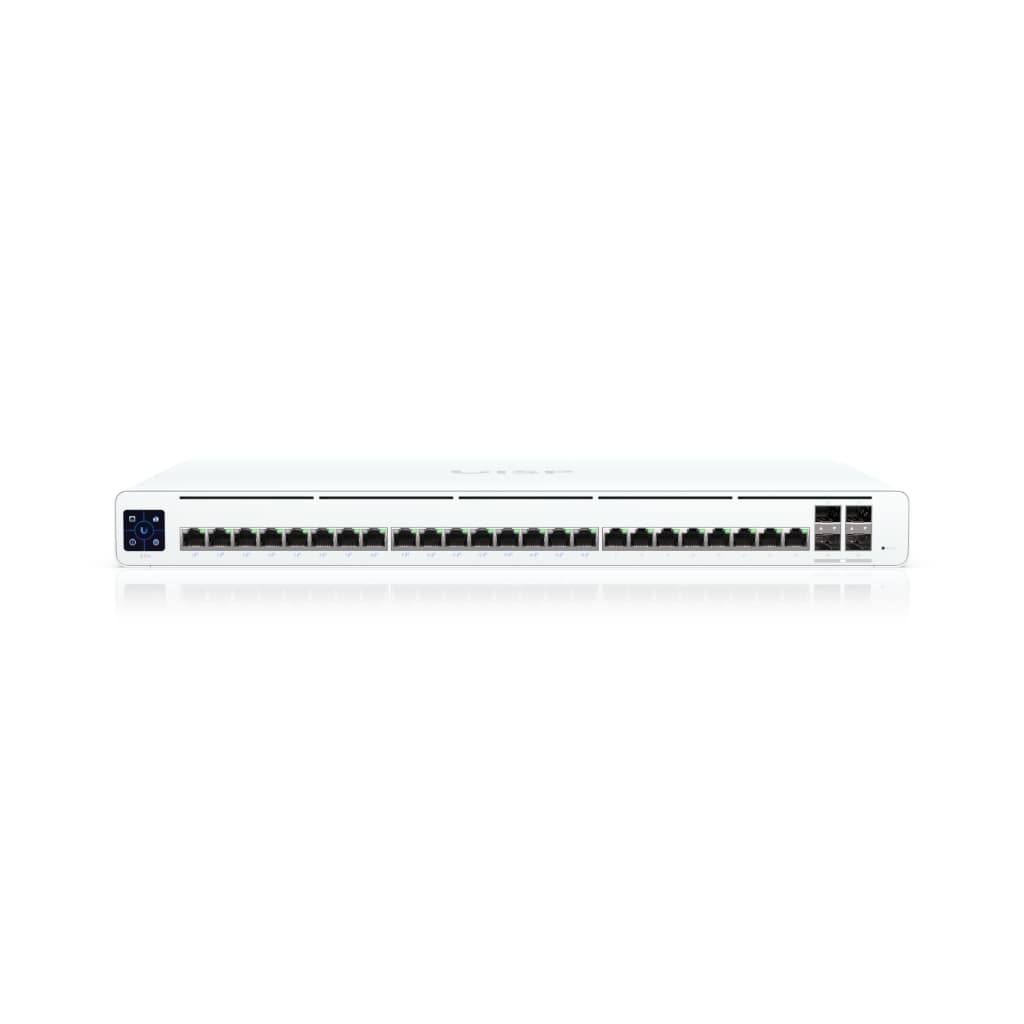 UBNT UISP Switch Pro (UISP-S-Pro) – 16 Port 27V Pasif PoE, 4× 10G SFP+ ve 220W Güç Bütçeli Profesyonel WISP Switch