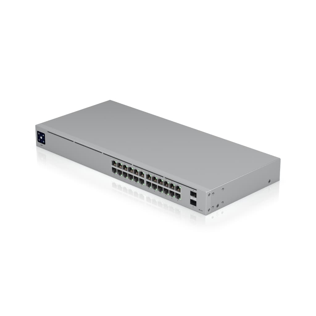 UBNT UniFi Standard 24 (USW-24) | 24 Port Gigabit, 2 SFP, Fansız Layer 2 Switch