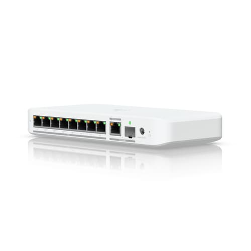 UBNT UniFi Flex 2.5G PoE (USW-Flex-2.5G-8-PoE) | 8 Port 2.5GbE PoE++, 10G Combo Uplink Switch