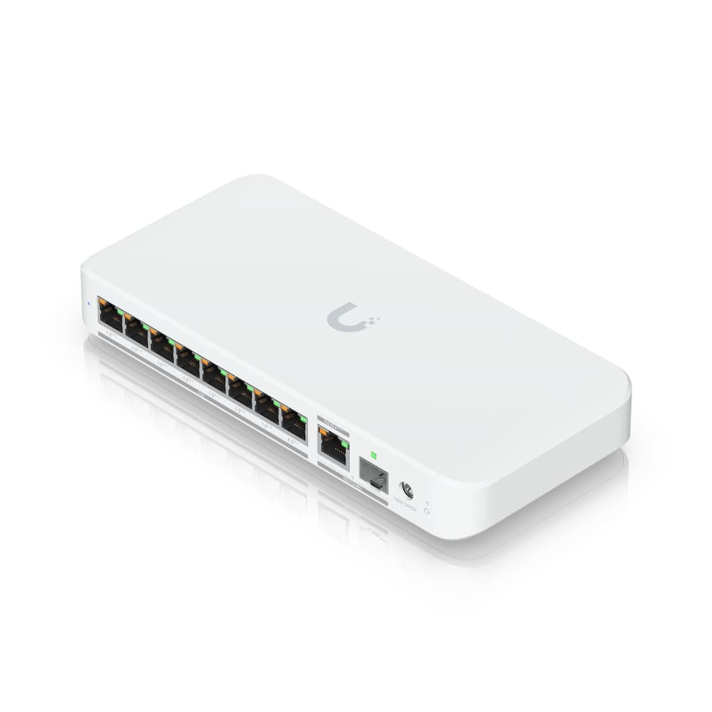 UBNT UniFi Flex 2.5G PoE (USW-Flex-2.5G-8-PoE) | 8 Port 2.5GbE PoE++, 10G Combo Uplink Switch