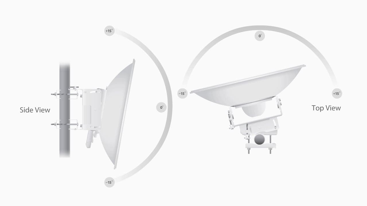 UBNT airFiber AF-5G30-S45, 30 dBi 5 GHz, Slant 45 30KM DISH Anten