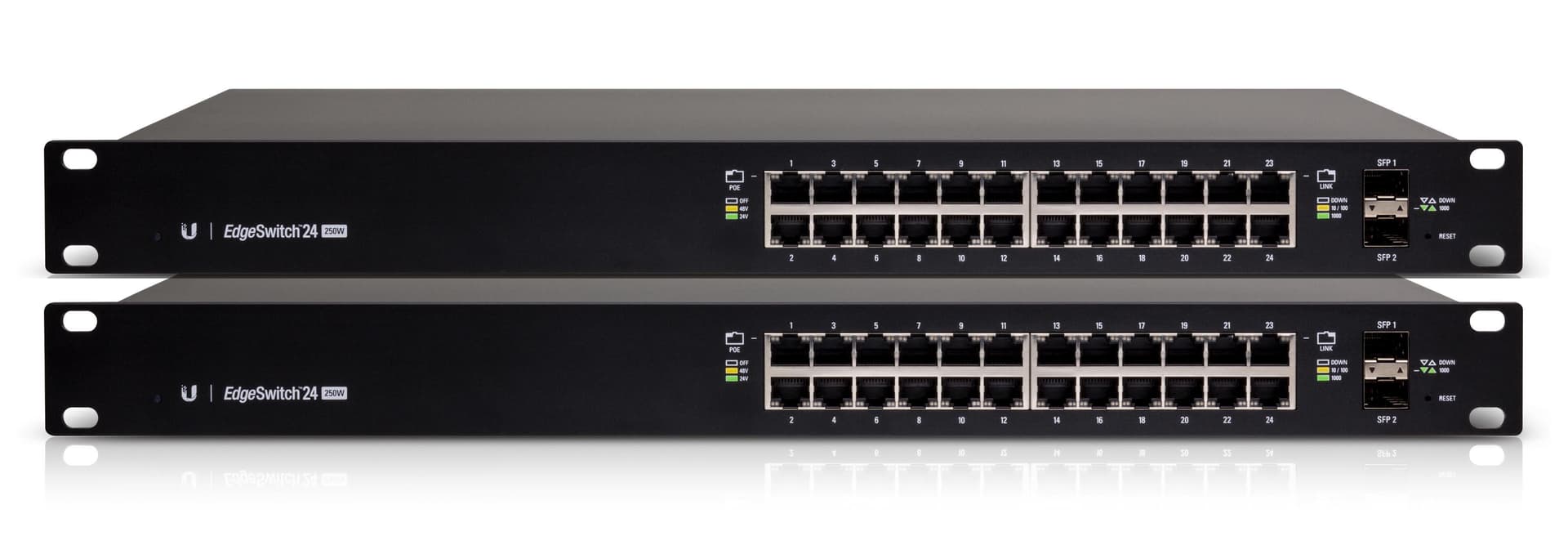 UBNT ES-24-250W - UBNT EdgeSwitch 24 Port 250W PoE+ Layer3 Yönetilebilir Switch
