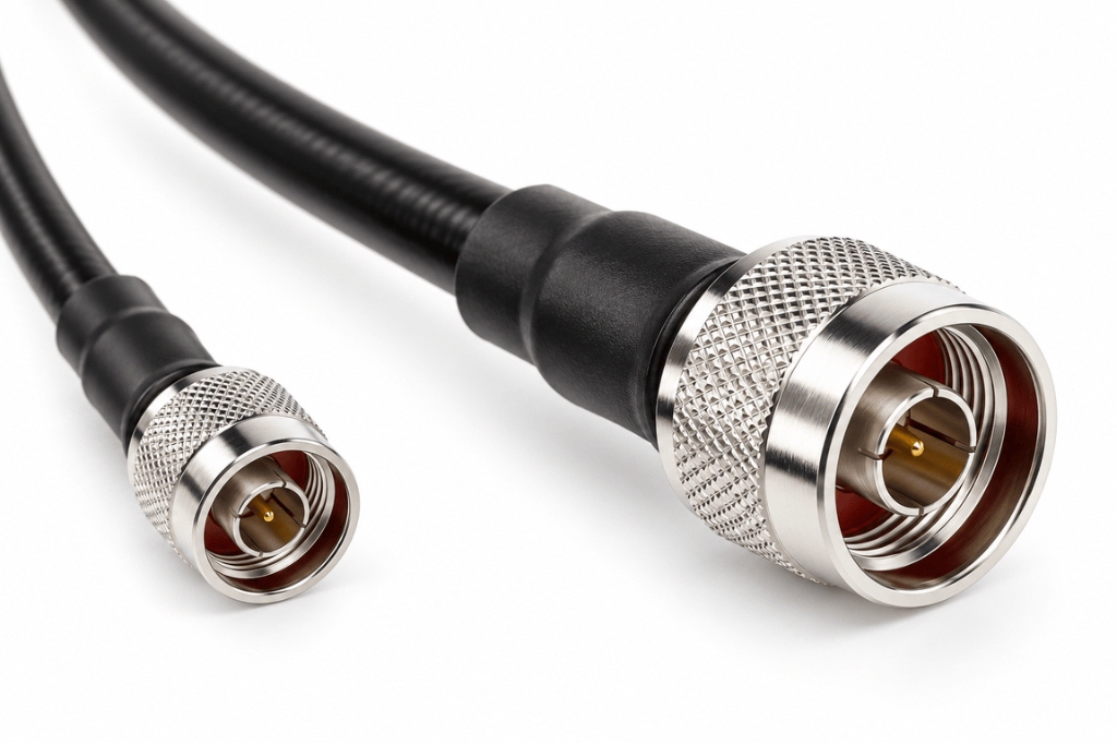 wifiAnten n-male-to-n-male-50cm FLMR400 50 cm N-Male to N-Male Kablo | 50 Ohm 6 GHz Düşük Kayıplı RF Koaksiyel Kablo