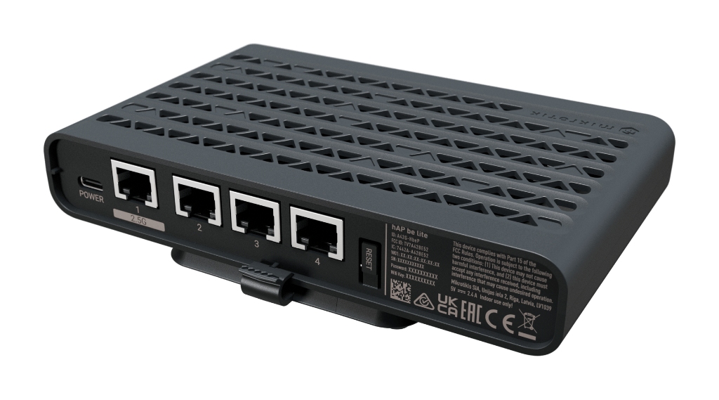 Mikrotik hAP be Lite MikroTik hAP be Lite - A42G-HbeP Wi-Fi 7 AP Firewall Router 2.5G Ethernet MLO Wi-Fi BE3600 - görsel 4